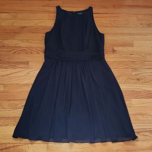 Lauren - Ralph Lauren Evening Ruched Navy Dress